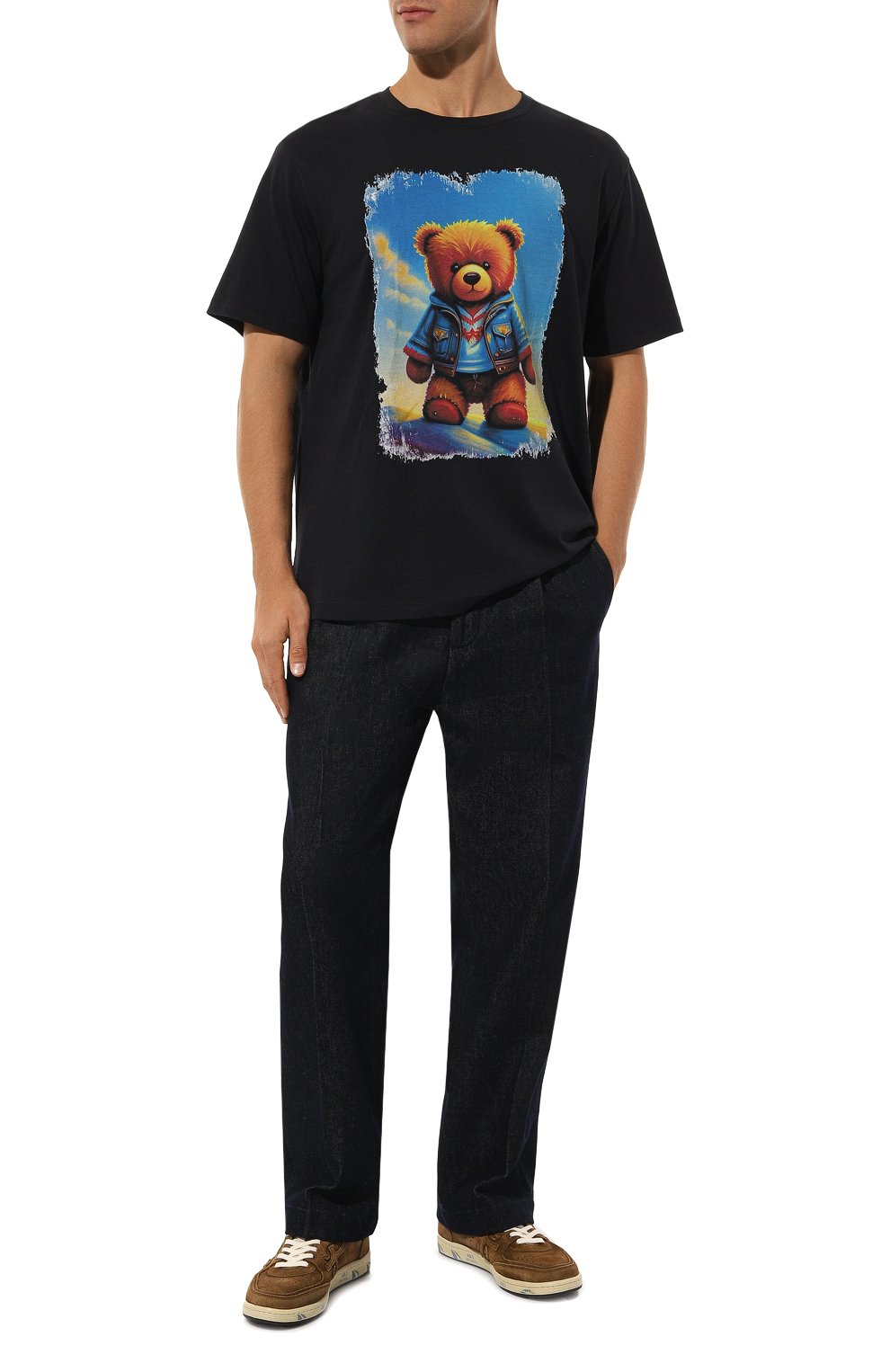 Хлопковая футболка BISIBIGLIO, арт. TED PAESAG, фото 2