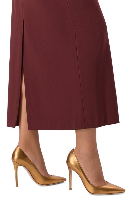 Кожаные туфли Gianvito 105 Gianvito Rossi G28470.15RIC.NPSBR0Z Золотой  G28470.15RIC.NPSBR0Z Фото 2