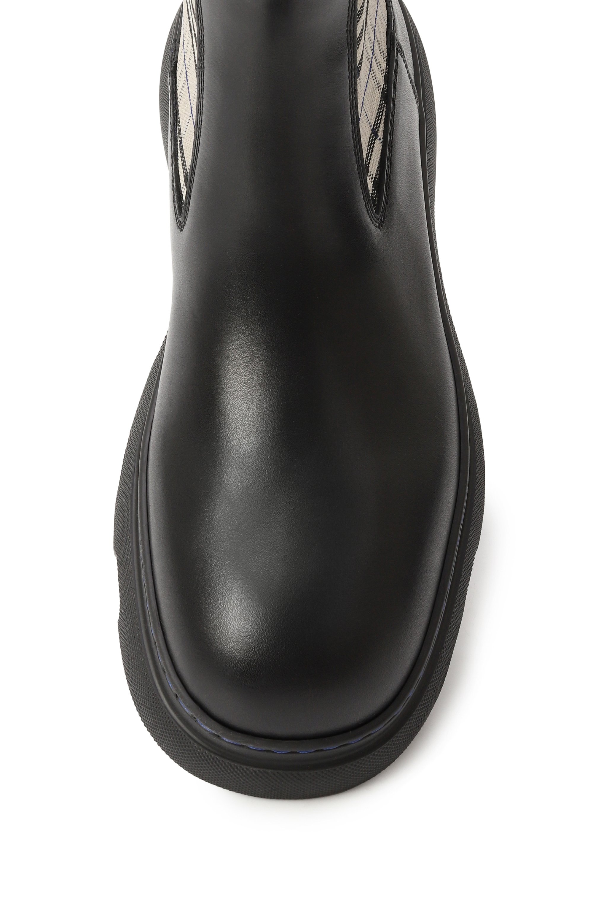 Кожаные челси creeper BURBERRY черного цвета по цене 112500 руб., арт. 8102718, фото 6 Кожаные челси creeper BURBERRY, арт. 8102718, фото 6