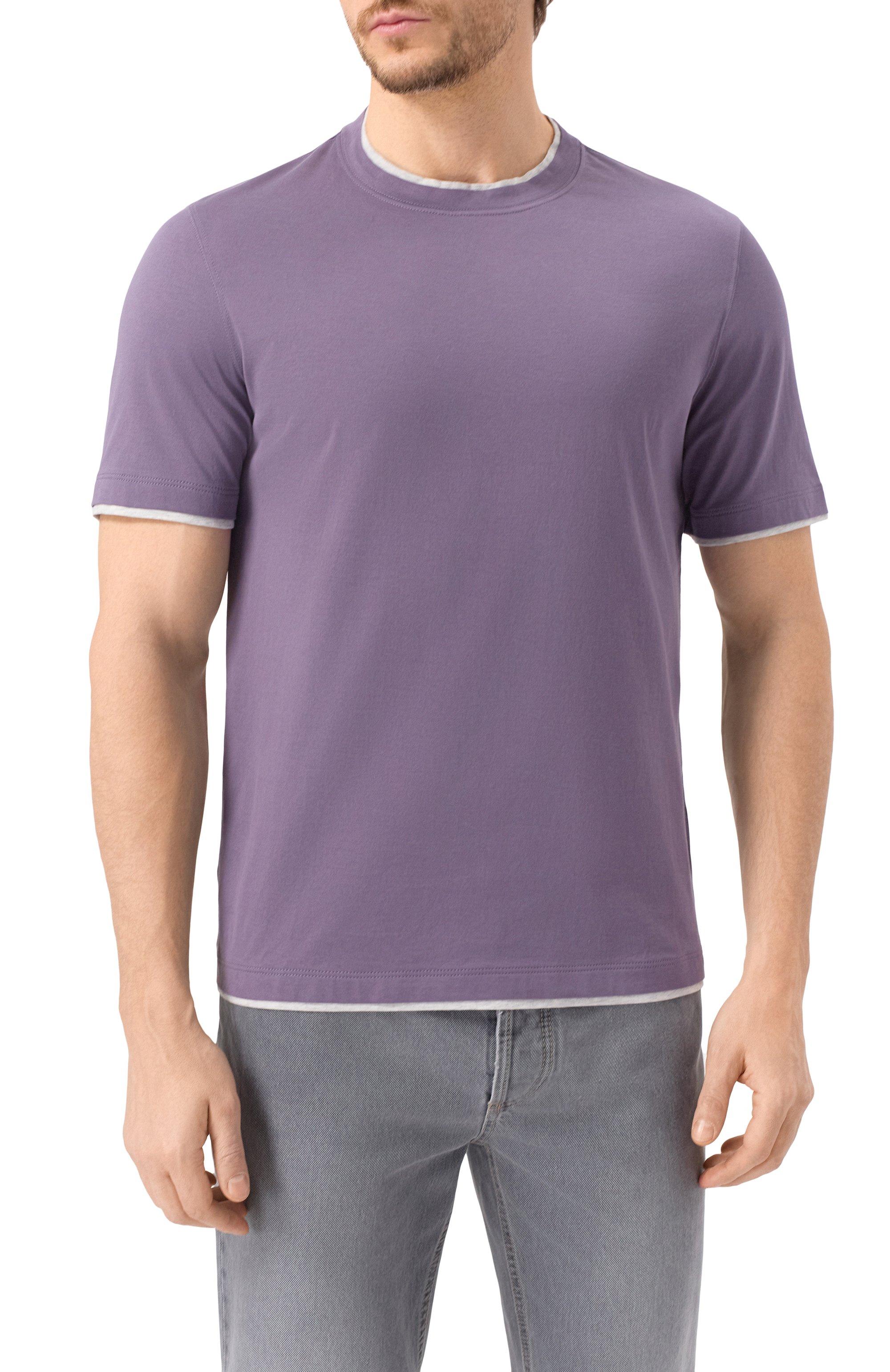 Хлопковая футболка BRUNELLO CUCINELLI, арт. M0B137427, фото 3