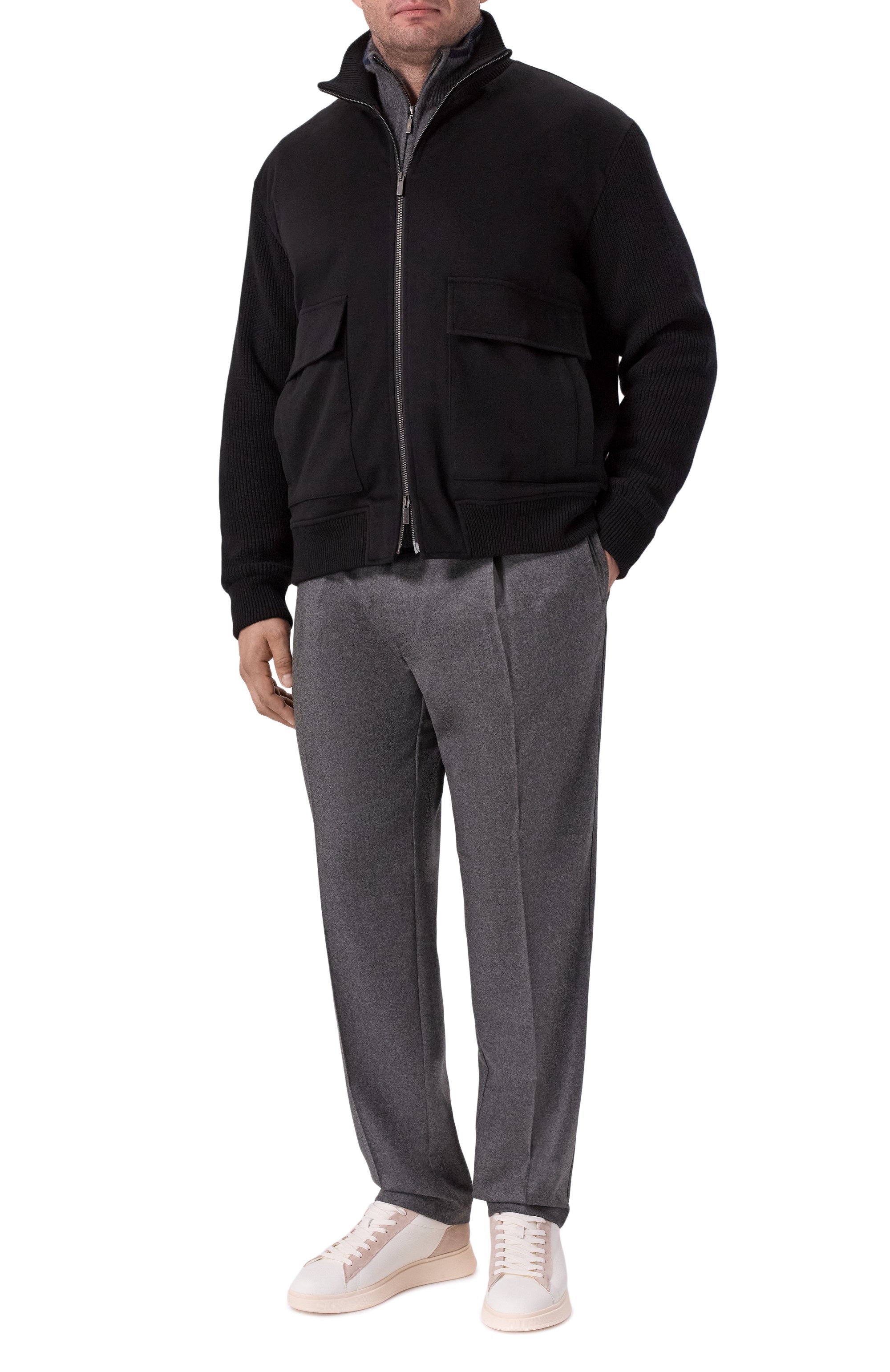 Бомбер из шерсти и кашемира PAUL&SHARK, арт. 15311301, фото 2