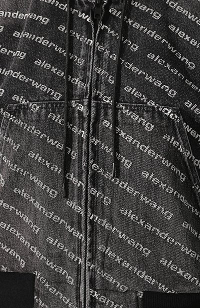 Джинсовый бомбер ALEXANDER WANG черно-белого цвета по цене 59950 руб., арт. 4D992394CG, фото 5 Джинсовый бомбер ALEXANDER WANG, арт. 4D992394CG, фото 5