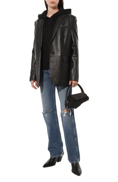 Хлопковое худи PATRIZIA PEPE черного цвета по цене 19400 руб., арт. 8M1500_J096, фото 2 Хлопковое худи PATRIZIA PEPE, арт. 8M1500_J096, фото 2