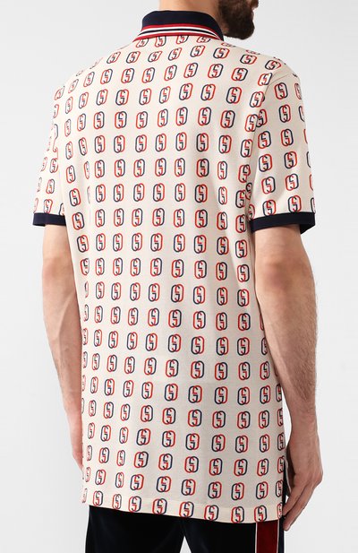 Хлопковое поло GUCCI, арт. 575221/XJBAH, фото 4