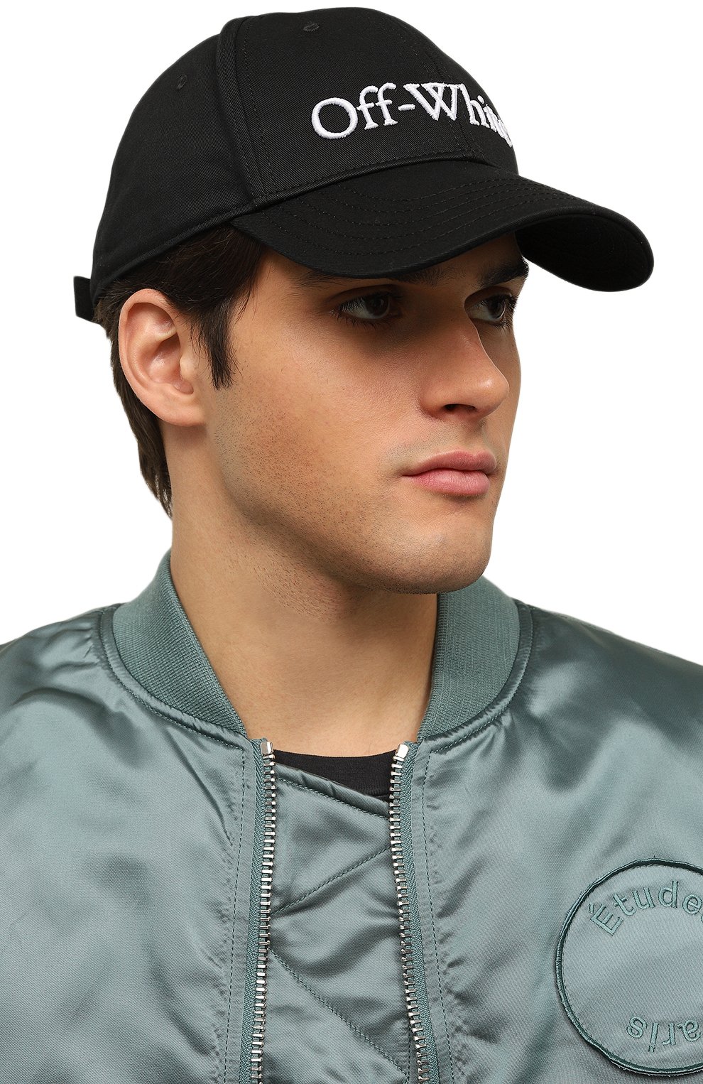 Хлопковая бейсболка OFF-WHITE, арт. 0MLB052F23FAB001, фото 2