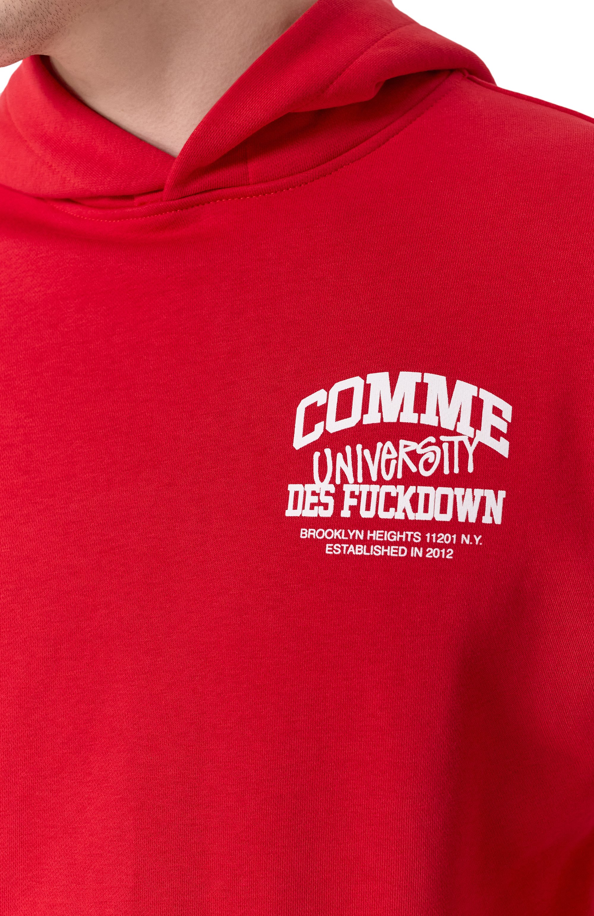 Хлопковое худи COMME DES FUCKDOWN, арт. CFABM01620, фото 5