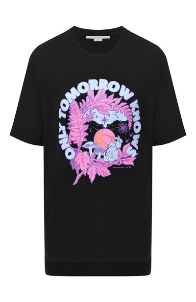 Женская хлопковая футболка STELLA MCCARTNEY, арт. 601828/S0W11