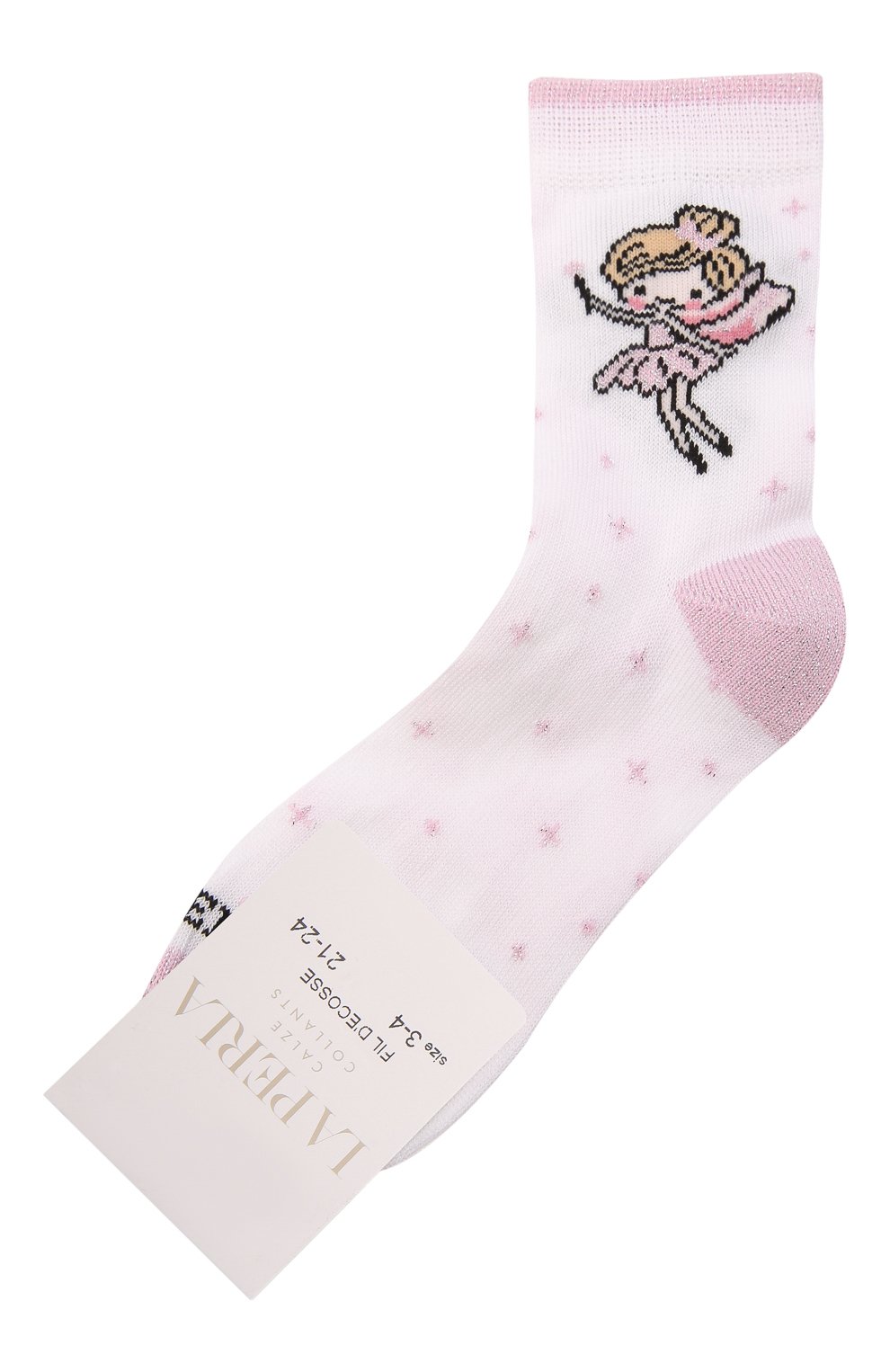 Хлопковые носки LA PERLA белого цвета по цене 1905 руб., арт. 42329/3-6, фото 1 Хлопковые носки LA PERLA, арт. 42329/3-6, фото 1