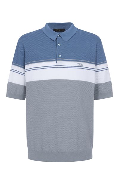 Мужская поло из хлопка и шелка ZILLI, арт. KBP002M0142VTHL00/62