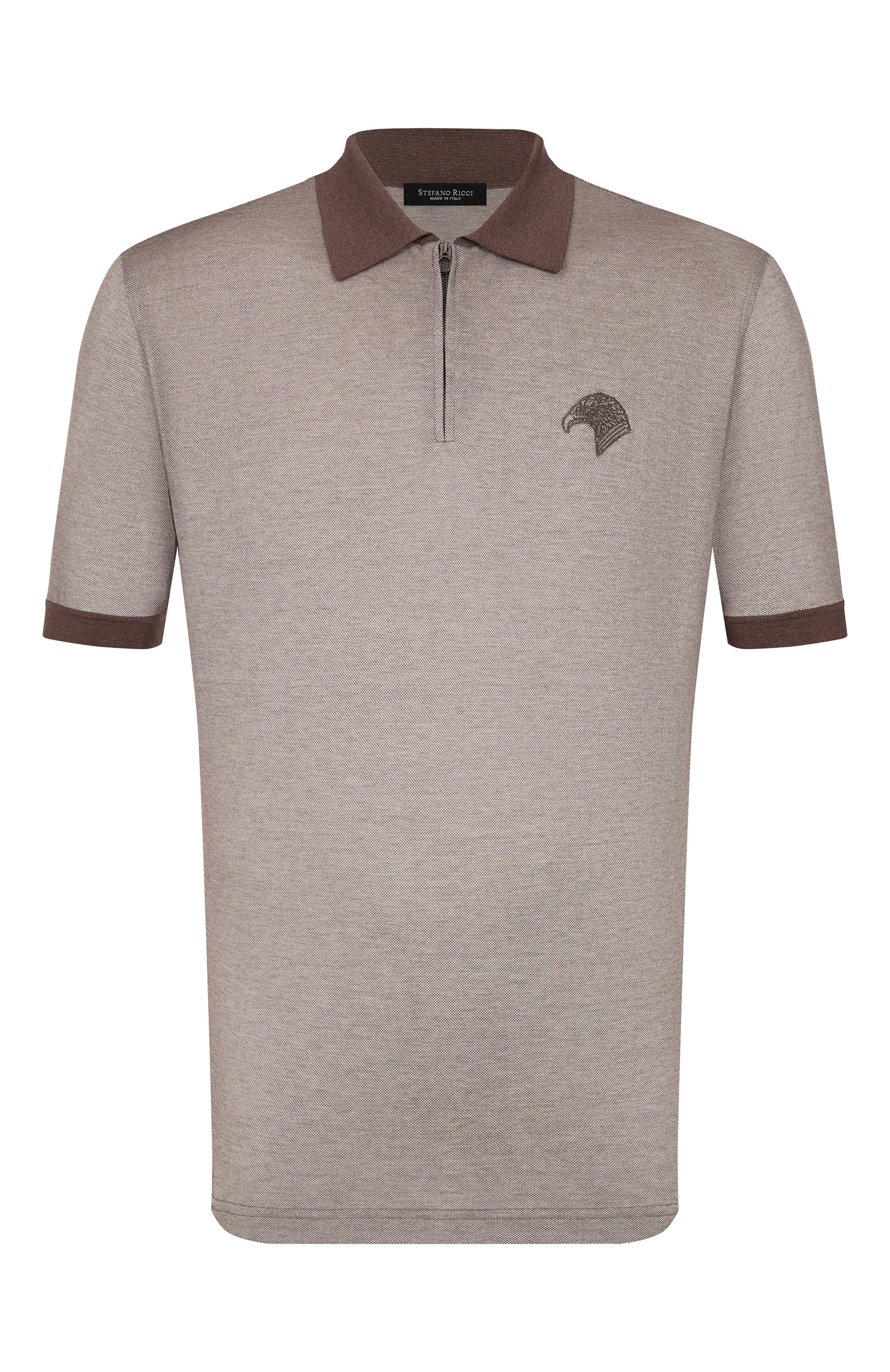 Поло из хлопка и шелка STEFANO RICCI, арт. K919078P31/T26101, фото 1