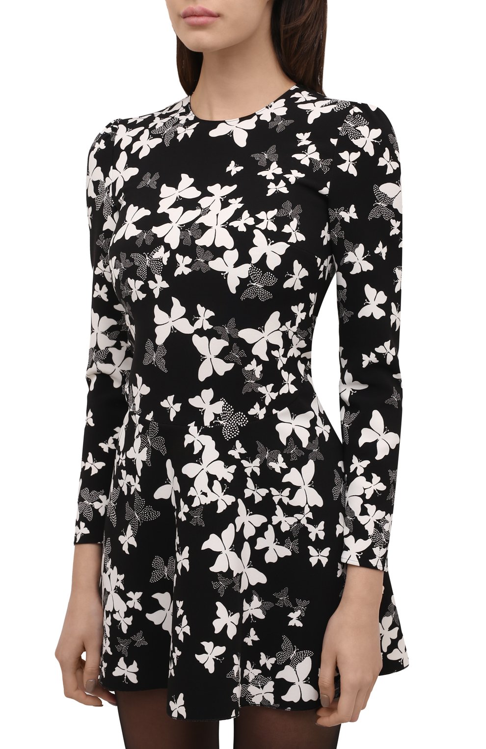 Платье REDVALENTINO черно-белого цвета по цене 68200 руб., арт. XR3VAEH5/69W, фото 3 Платье REDVALENTINO, арт. XR3VAEH5/69W, фото 3