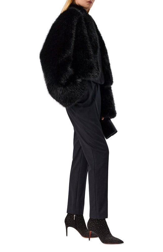 Замшевые ботильоны Santoni WTIG71973HI2NRHS Чёрный  WTIG71973HI2NRHS Фото 3