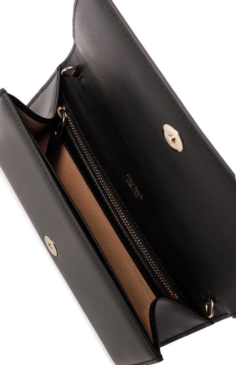 Женский клатч avenue JIMMY CHOO черного цвета, арт. AVENUE WALLET/CHAIN/RAM | Фото 5 (Размер: mini; Материал: Натуральная кожа; Женское Кросс-КТ: Клатч-клатчи, Вечерняя сумка)