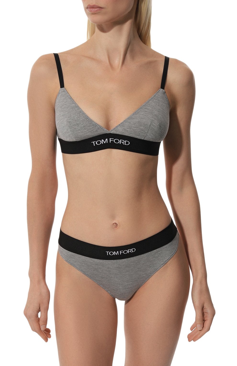 Бюстгальтер с мягкой чашкой TOM FORD серого цвета по цене 18400 руб., арт. BRJ009/JEX011, фото 2 Бюстгальтер с мягкой чашкой TOM FORD, арт. BRJ009/JEX011, фото 2