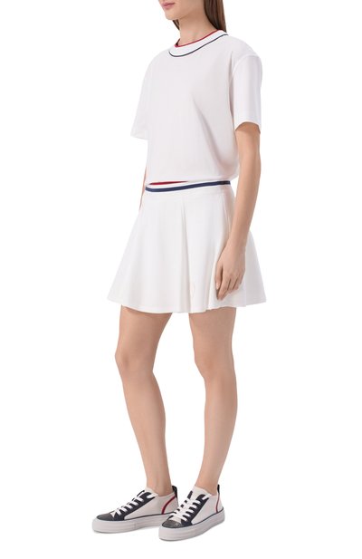 Текстильные кеды BRUNELLO CUCINELLI белого цвета по цене 125500 руб., арт. MZ35G3223, фото 3 Текстильные кеды BRUNELLO CUCINELLI, арт. MZ35G3223, фото 3