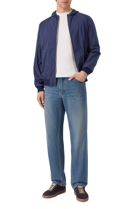 Хлопковая футболка Canali T0930/MJ02435 Белый  T0930/MJ02435 Фото 2