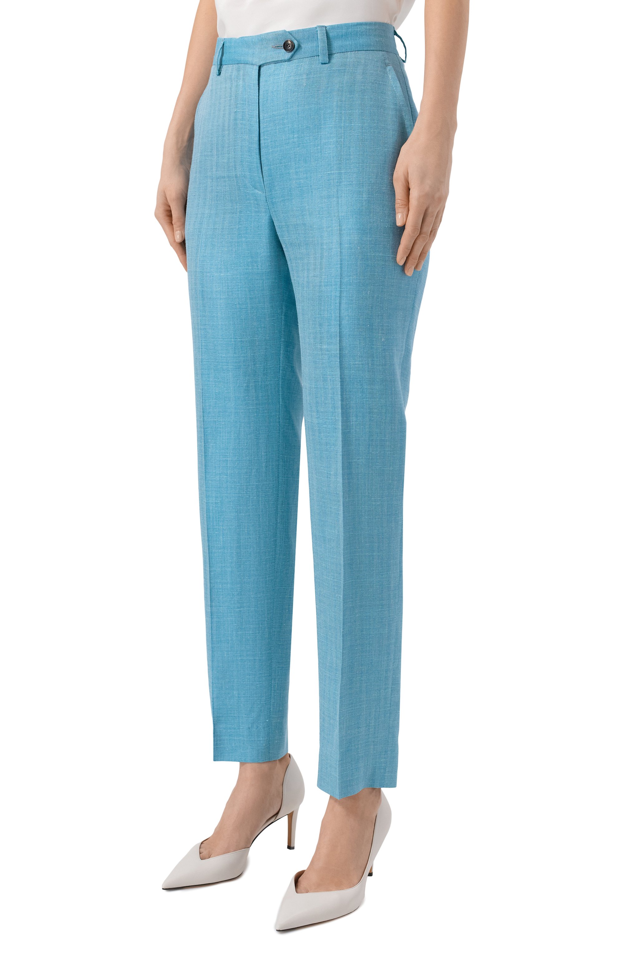 Брюки из шерсти и шелка KITON, арт. D48125K0941, фото 3