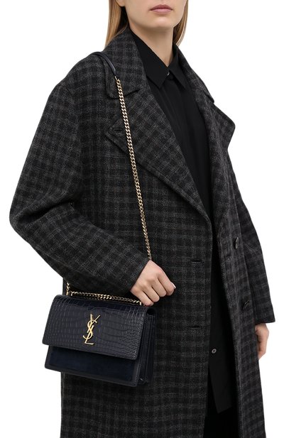 Сумка sunset из кожи крокодила SAINT LAURENT, арт. 442906/LVK2K, фото 5