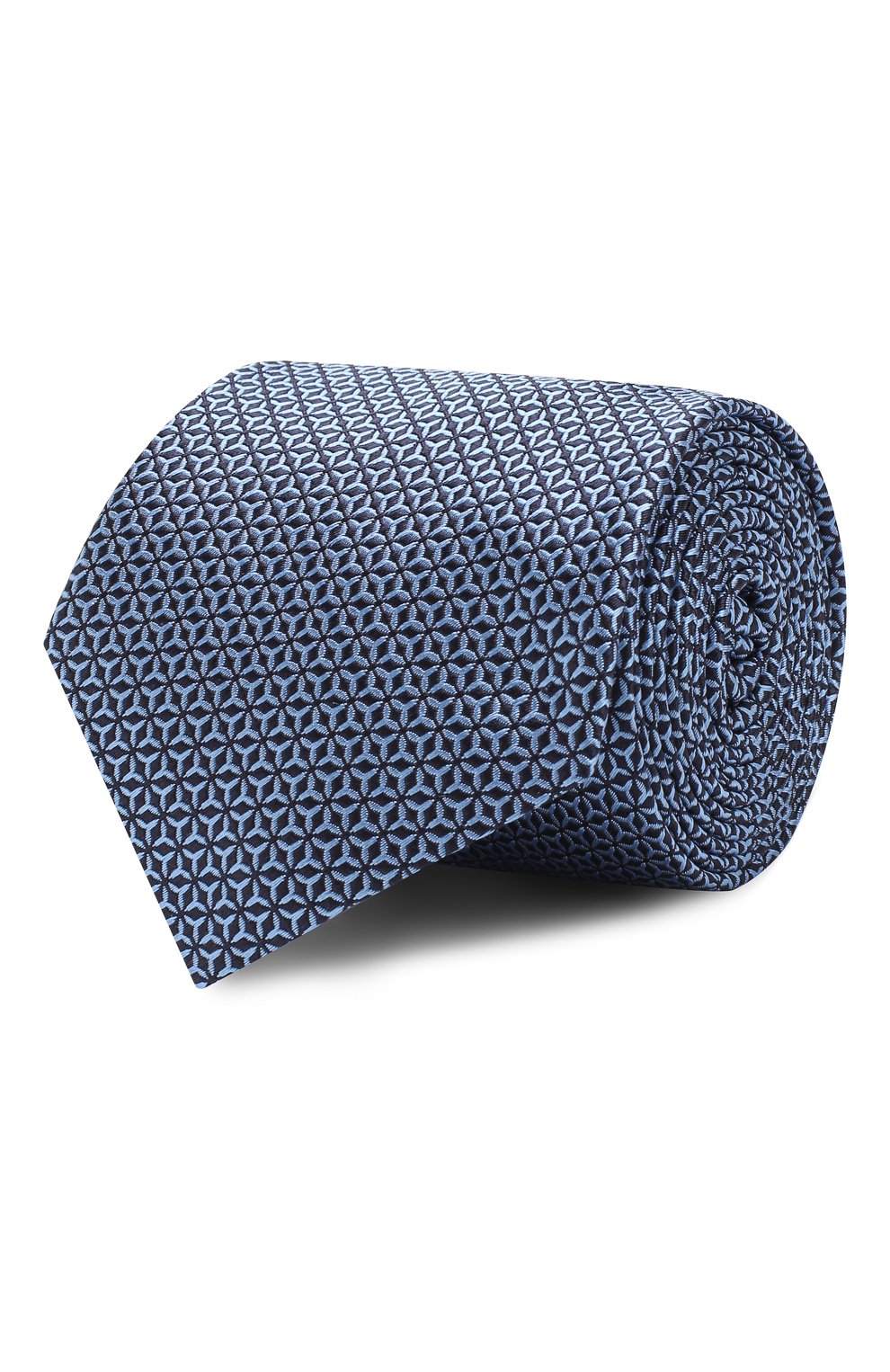 Шелковый галстук CANALI синего цвета по цене 8620 руб., арт. 18/HJ02294, фото 1 Шелковый галстук CANALI, арт. 18/HJ02294, фото 1