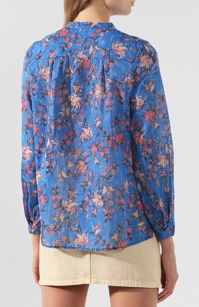 Хлопковая блузка с принтом ISABEL MARANT ETOILE, арт. HT1129-19P027E/MARIA, фото 4