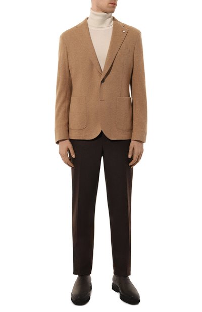 Шерстяной пиджак L.B.M. 1911 бежевого цвета по цене 79950 руб., арт. 2817/35700, фото 2 Шерстяной пиджак L.B.M. 1911, арт. 2817/35700, фото 2