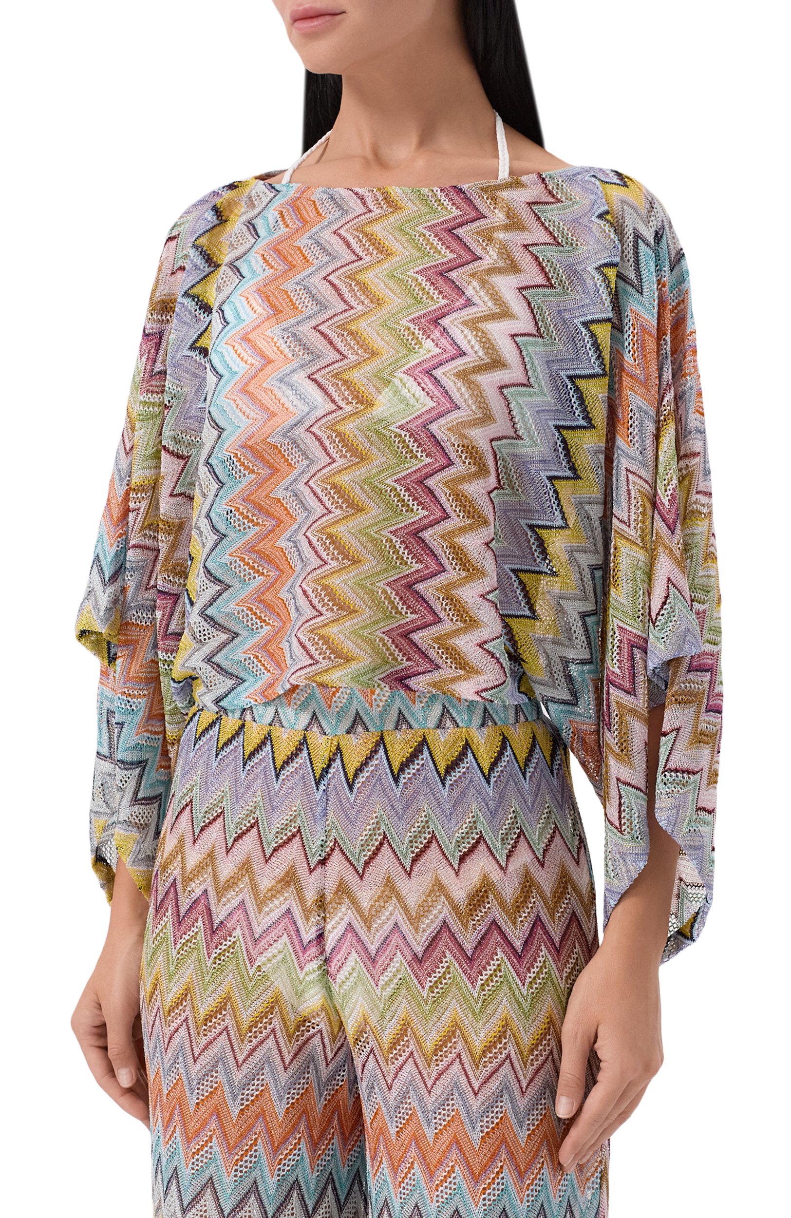 Топ из вискозы MISSONI разноцветного цвета по цене 93050 руб., арт. MC26WK00/BR015Y, фото 3 Топ из вискозы MISSONI, арт. MC26WK00/BR015Y, фото 3