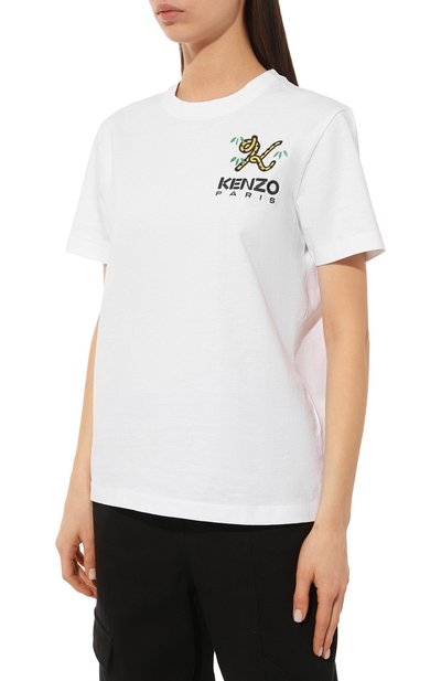 Хлопковая футболка KENZO, арт. FC62TS0114SY/01, фото 3