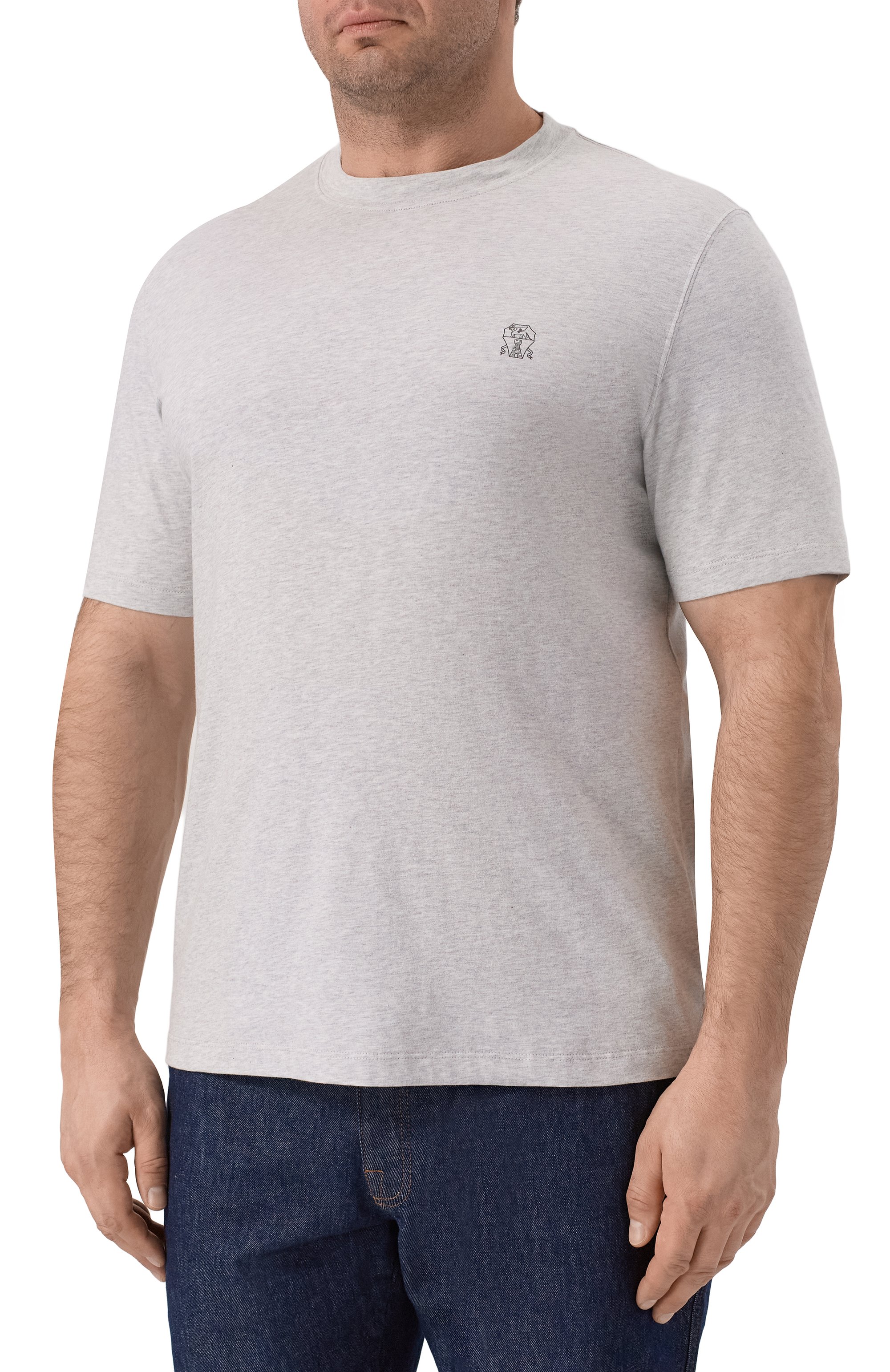 Хлопковая футболка BRUNELLO CUCINELLI, арт. M0B138440, фото 3