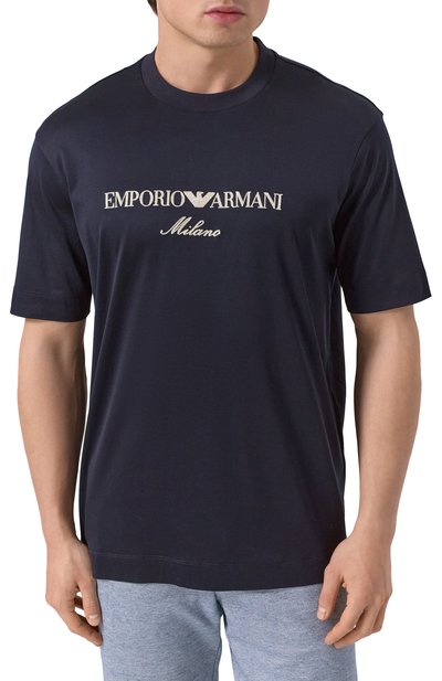 Футболка из лиоцелла и хлопка EMPORIO ARMANI, арт. EM001033/AF10017, фото 3