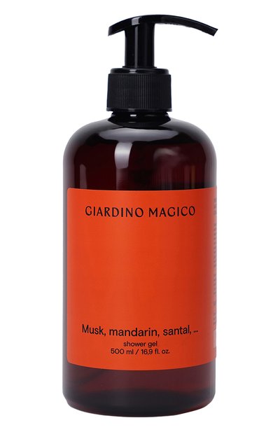 Женского увлажняющий гель для душа musk, mandarin, santal (500ml) GIARDINO MAGICO, арт. 4640200324146