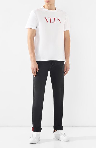 Хлопковая футболка VALENTINO, арт. RV3MG10V3LE, фото 2