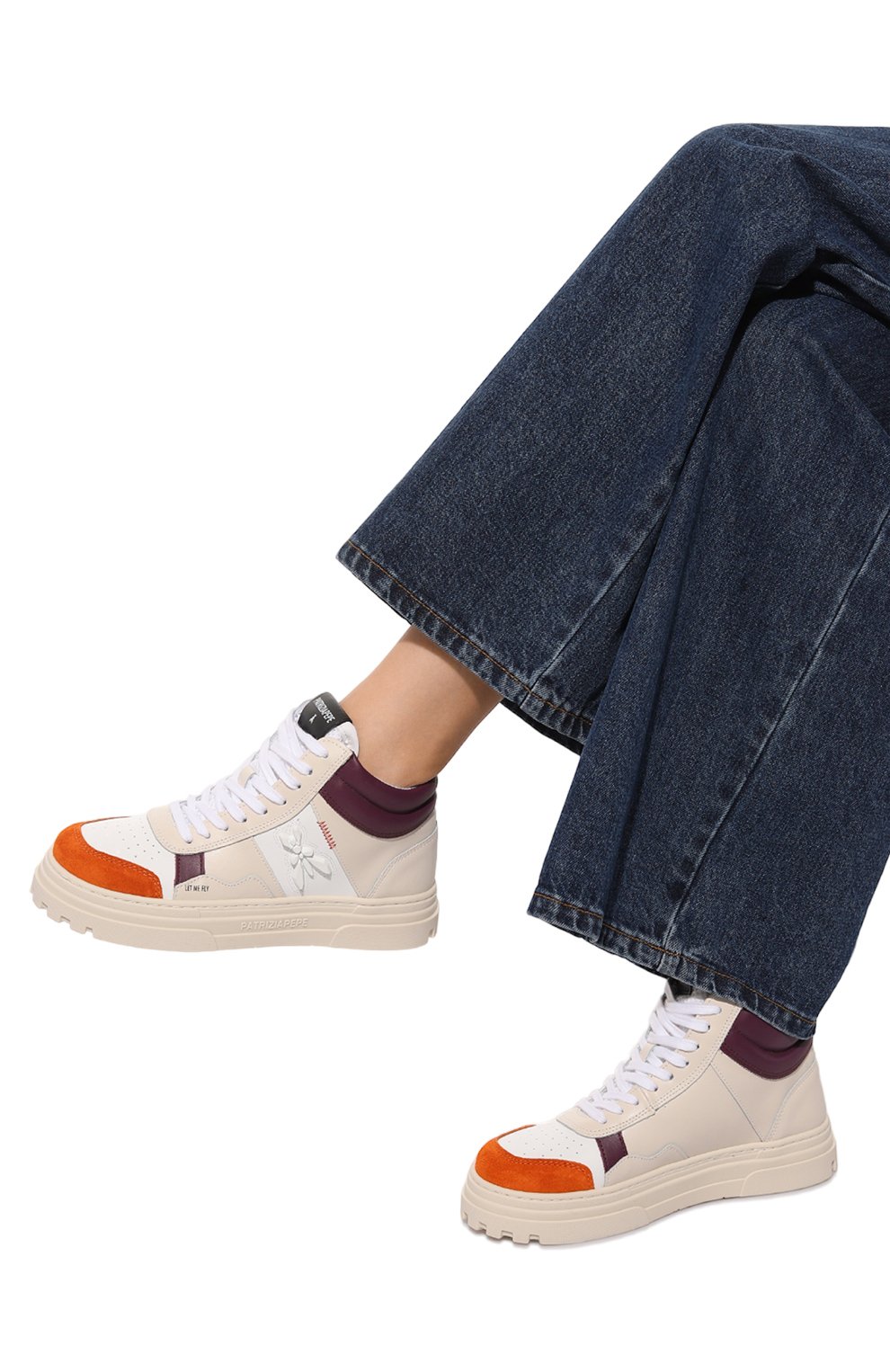 Кожаные кеды PATRIZIA PEPE, арт. 8Z0099_V020, фото 3