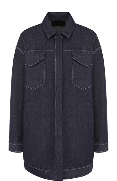 Джинсовая куртка свободного кроя с контрастной прострочкой LORO PIANA, арт. FAI1458, фото 1