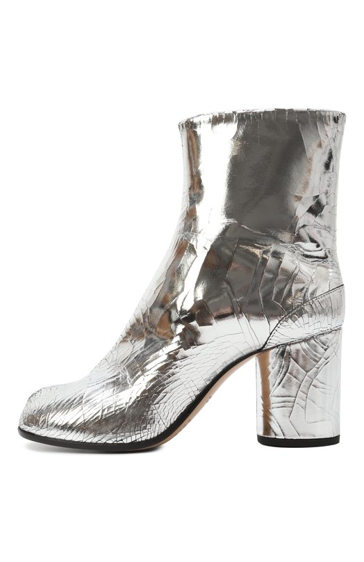 Кожаные ботильоны Tabi Maison Margiela S58WU0260/P5016 Серебряный  S58WU0260/P5016 Фото 4