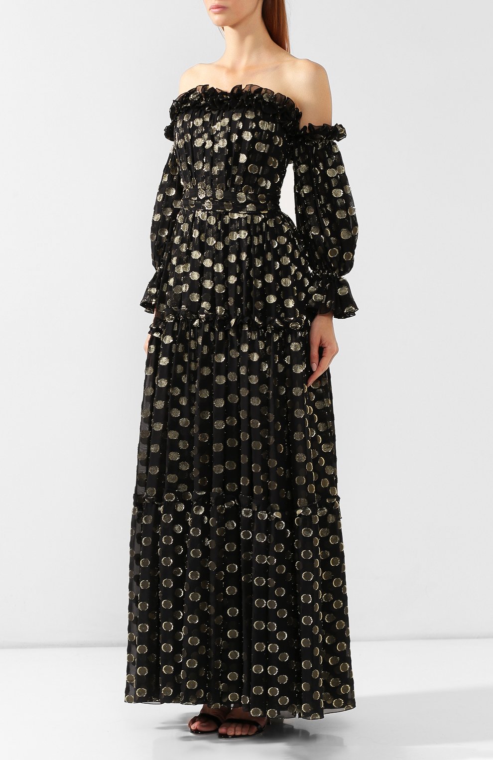 Шелковое платье DOLCE & GABBANA, арт. F6B7FT/HJMBI, фото 3