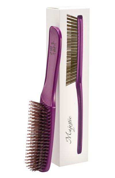 Женская расческа scalp brush 568 зубцов, оттенок фиолетовый жемчуг MAJESTIC, арт. 4673748653034