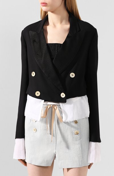 Шерстяной жакет ANN DEMEULEMEESTER, арт. 2001-1000-P-170-099, фото 2