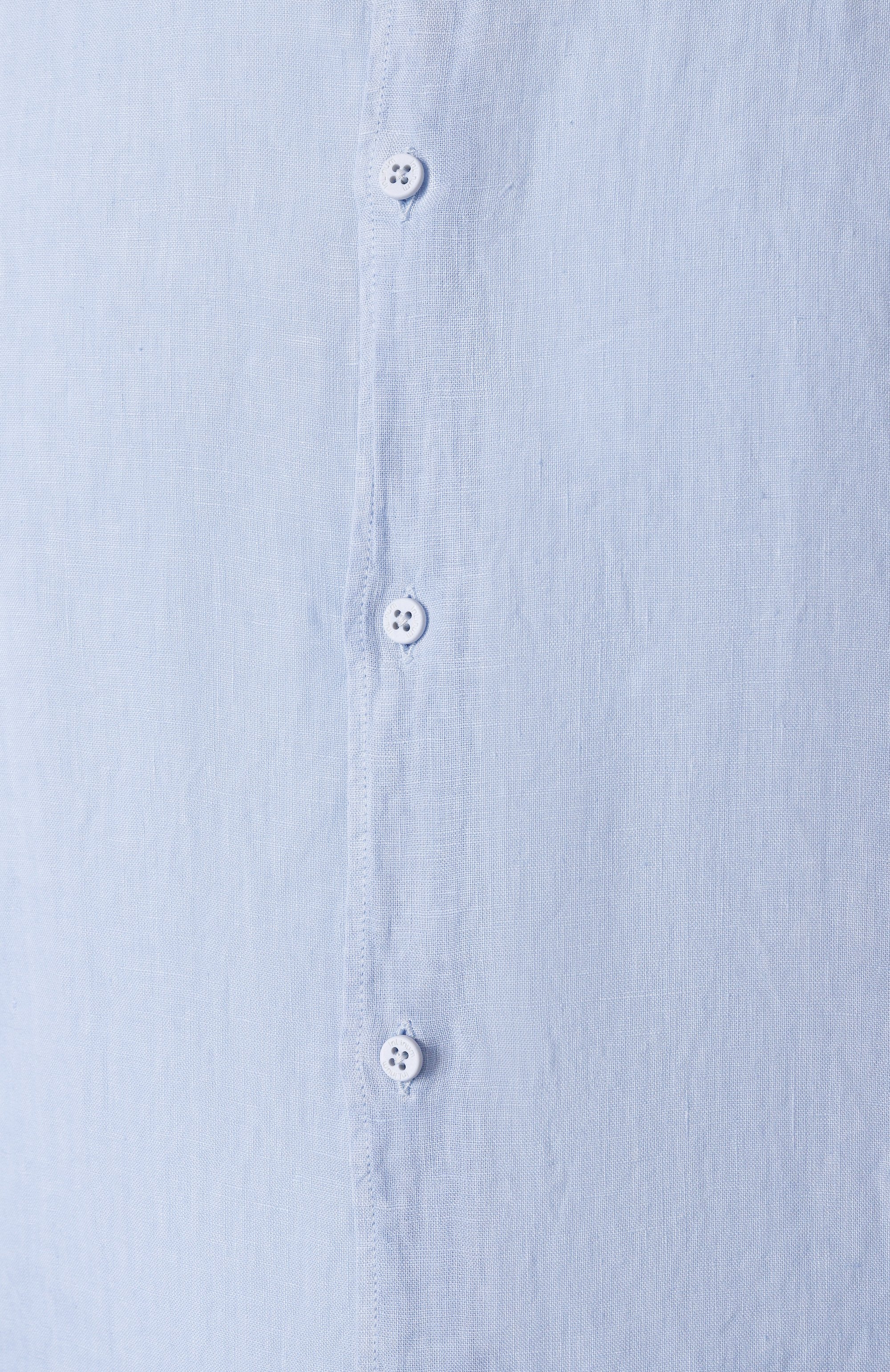 Льняная рубашка INLINUM голубого цвета по цене 24950 руб., арт. D0MENIC0_5, фото 6 Льняная рубашка INLINUM, арт. D0MENIC0_5, фото 6