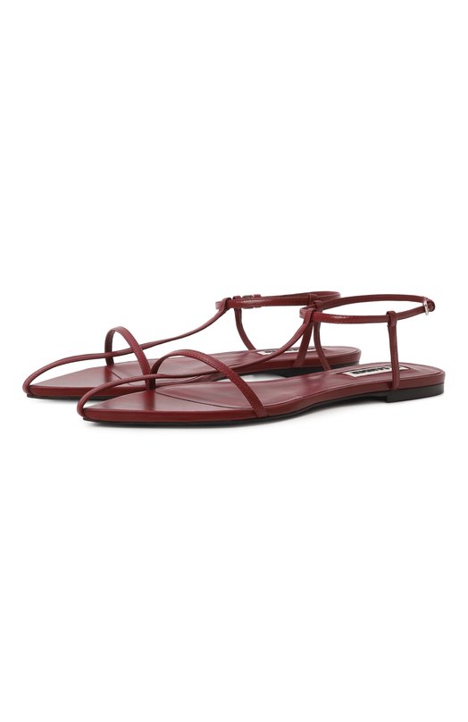 Кожаные сандалии Jil Sander J15WP0081/P8226 Бордовый J15WP0081/P8226