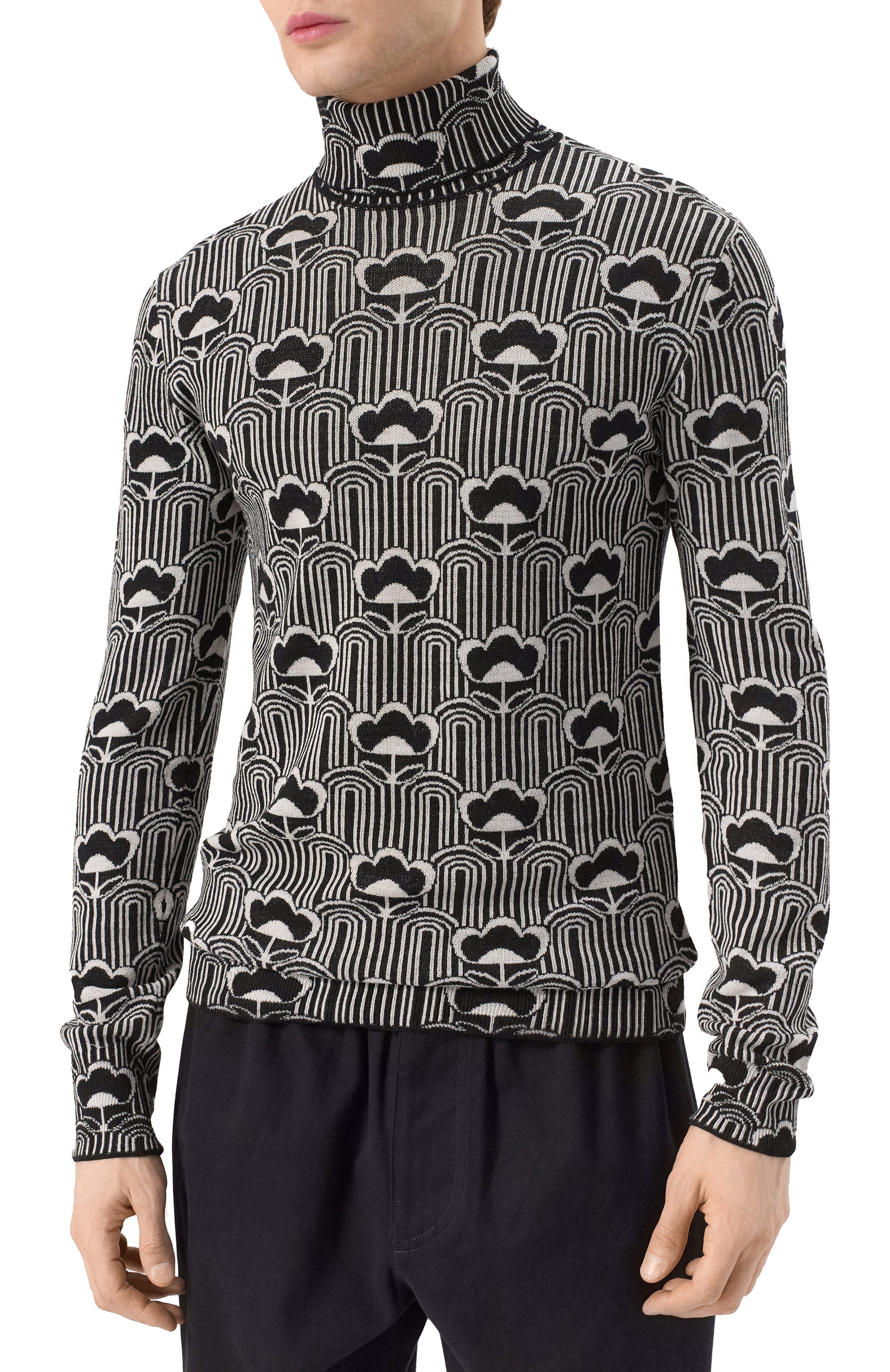 Шерстяная водолазка PRADA, арт. UMR500-1ZOE-F0967-212, фото 3