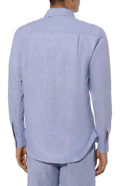 Рубашка изо льна и хлопка ZIMMERLI, арт. 4697-23200, фото 4