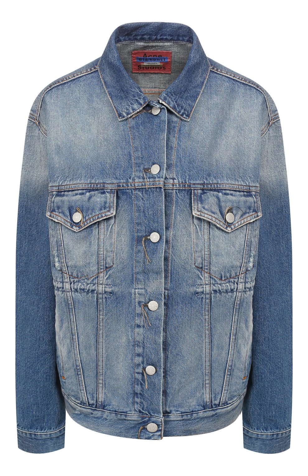 Джинсовая куртка ACNE STUDIOS голубого цвета по цене 29500 руб., арт. A90097, фото 1 Джинсовая куртка ACNE STUDIOS, арт. A90097, фото 1