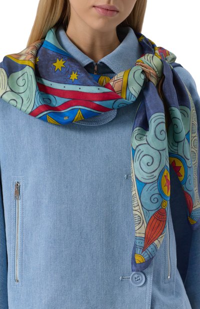 Шелковая шаль небесный хоровод GOURJI, арт. 91145037/4161108, фото 2