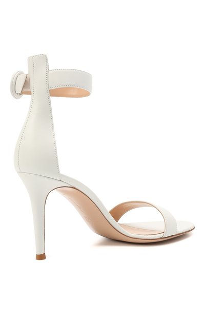 Кожаные босоножки portofino 85 GIANVITO ROSSI белого цвета по цене 99500 руб., арт. G60953.85RIC.NAPBIAN, фото 5 Кожаные босоножки portofino 85 GIANVITO ROSSI, арт. G60953.85RIC.NAPBIAN, фото 5