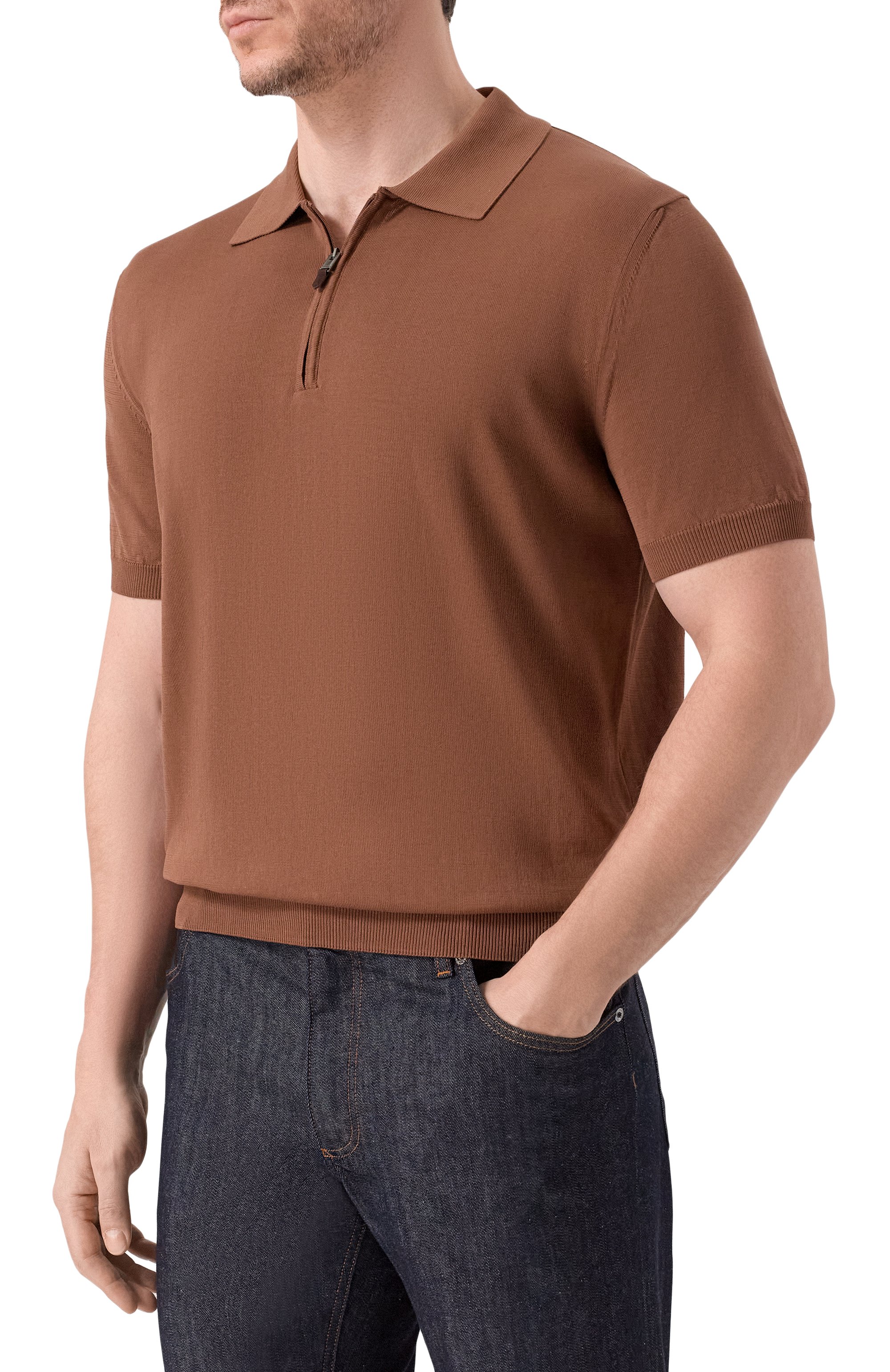 Хлопковое поло CANALI, арт. C0454/MK02459, фото 3