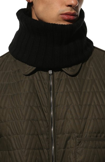 Шарф-снуд из кашемира и шерсти RICK OWENS, арт. RU02B2484/WSBR, фото 2