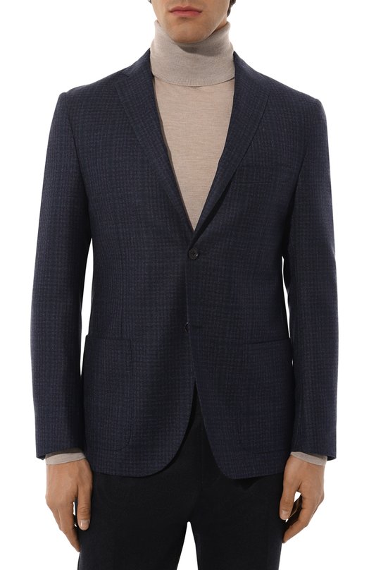 Шерстяной пиджак Corneliani 946002-9416454 Синий  946002-9416454 Фото 4
