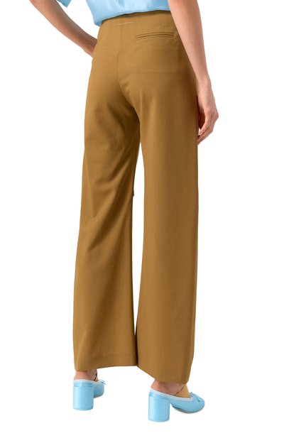 Шерстяные брюки MM6, арт. S52KA0517/M35080, фото 4