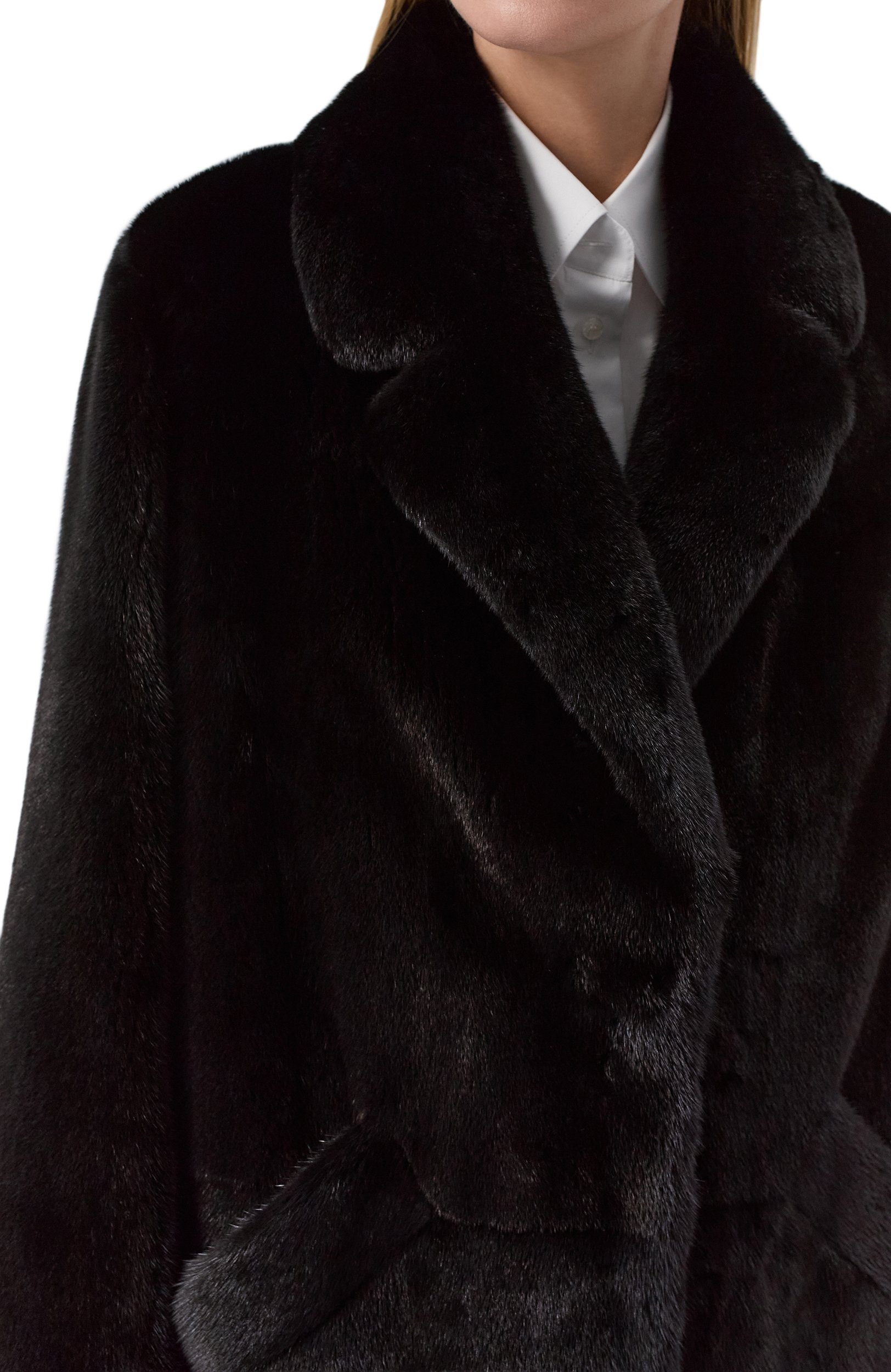 Шуба из норки VICTORIA KUSENKOVA черного цвета по цене 1914000 руб., арт. 702800002605, фото 5 Шуба из норки VICTORIA KUSENKOVA, арт. 702800002605, фото 5