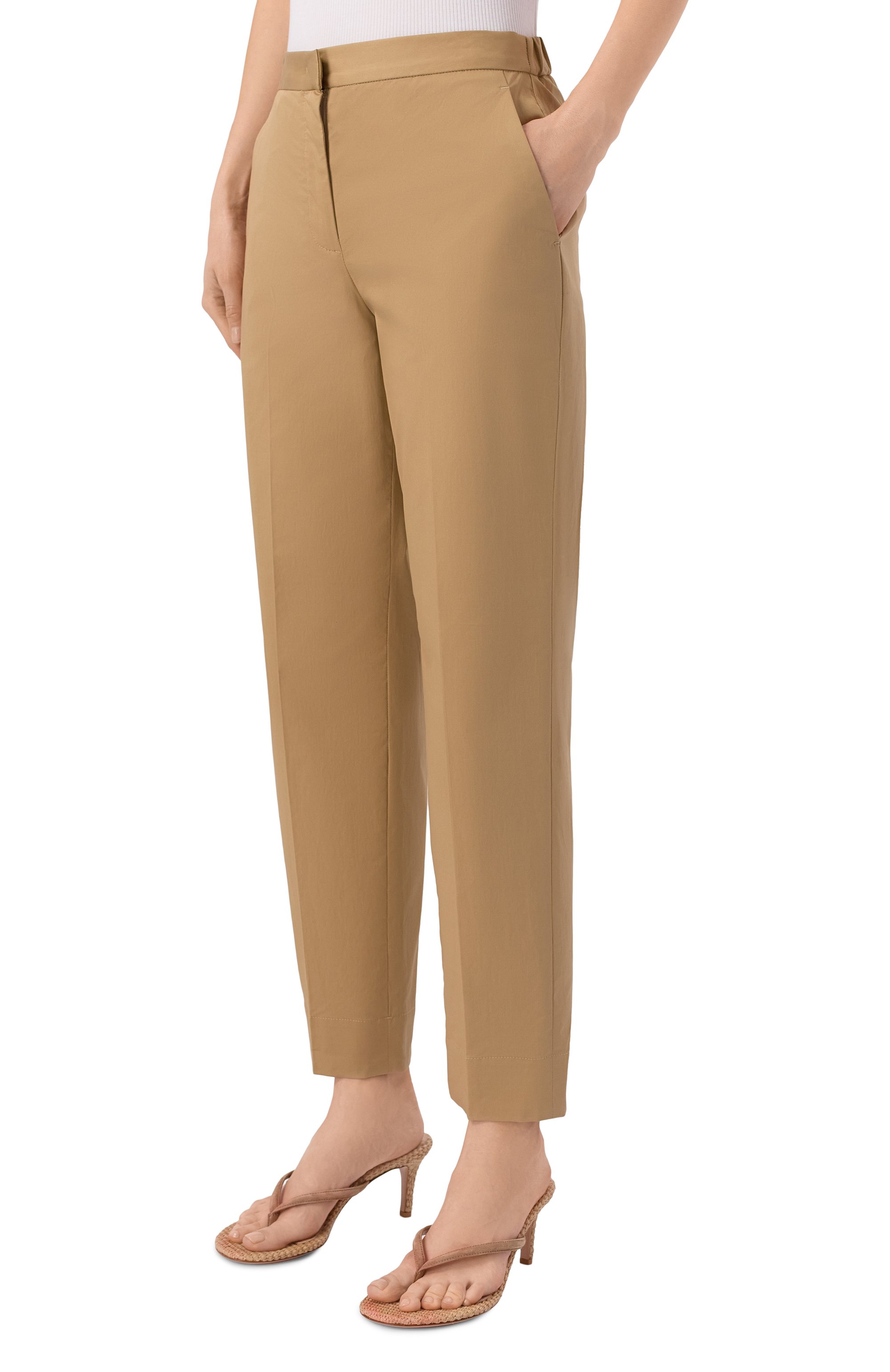 Хлопковые брюки LORENA ANTONIAZZI, арт. E2634PA94C/4818, фото 3